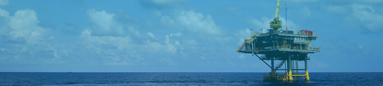 Offshore Production Platform in the Middle of Sea for Oil and Gas Production