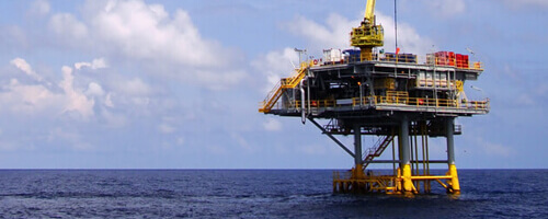 oli platform in the sea